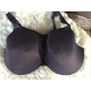 Cacique T Shirt Bra 44DD Purple Lightly Padded Full Coverage Adjustable 4 Hooks